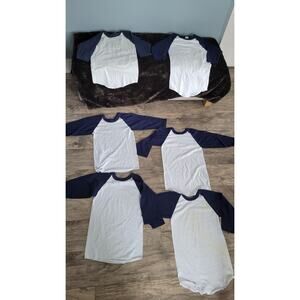 Vintage Russell Athletic Youth Baseball Tees Lot of 6 | 80s 90s Made USA |...